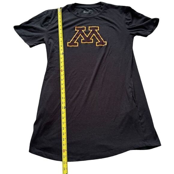 Under Armour U of MN T Shirt Dress Short Sleeve Crew Neck Womens M With Pockets - Picture 7 of 8